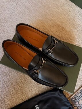 Beckett Simonon Black Leather Bit Loafers
